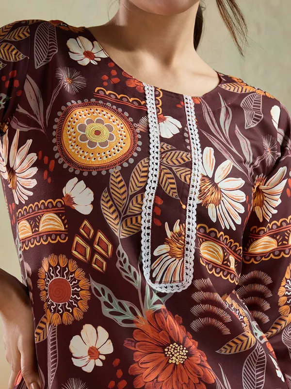 Brown_Cotton_Blend_Tata_Kurta_Set_For_Women