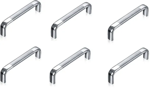 Qurtainz_silver_finish_Stainless_Steel_4_Inches_Kitchen_Cabinet_&_Drawer_Handles,Silver_Handles,_Furniture_&_Door_Pull_Handles_(4_Inches,_96mm_Hole_to_Hole,_Pack_of_4)