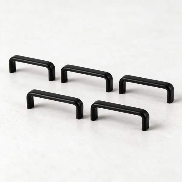 Qurtainz_Black_finish_Stainless_Steel_4_Inches_Kitchen_Cabinet_&_Drawer_Handles,_Dark_Matt_Black_Handles,_Furniture_&_Door_Pull_Handles_(4_Inches,_96mm_Hole_to_Hole,_Pack_of_5)