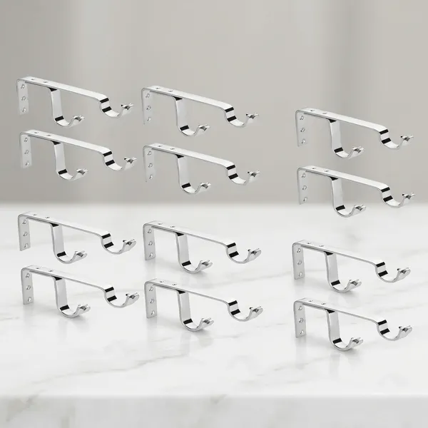 Qurtainz__Heavy_Stainless_Steel_And_Alloy__Finish_Centre_Support/Curtain_Accessories/Curtain_Fittings/Curtain_Finials_-Pack_of_6_pair_