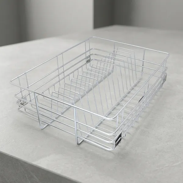 Qurtainz_Stainless_Steel_Modular_Kitchen_Rectangular_Basket_Accessories_&_Multipurpose_Utensils_Cabinet_Drawer_For_Kitchen_Wired_(15_Inch_Width_20_Inch_Depth_6_Inch)_With_20_"Telescopic_Channel-Pack_of_1