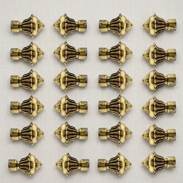 Qurtainz_Brand_Heavy_Metal_Curtain_Bracket/Curtain_Accessories/Curtain_Finials_Only-10_Pair_Curtain_Bracket_Only(No_Support)