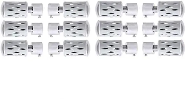 Qurtinz_Stainless_Steel_And_Alloy_for_1_inch_curtain_Rod_Curtain_Bracket/curtain_finials/curtain_accessories,_(Silver)_-_Pack_Of_3_pair_curtain_finials_only
