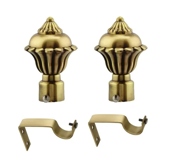 Qurtainz_Antique_Brass_Finish_Curtain_Bracket_-_1_Pair_With_Centre_Support_-_Suitable_For_Rod-Pocket_Style_Curtains_And_1_Inch_Rod_-_Brown,