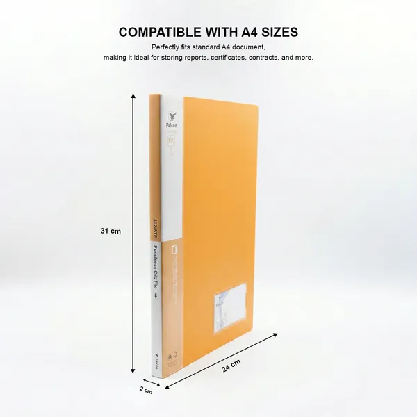 Orange_Eco_Friendly_Pp_Punchless_Clip_File_Daily_Use,_Office_Use,_Students,_Home_Use_Punchless_Clip_File