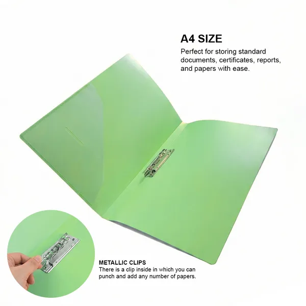 Green_Eco_Friendly_Pp_Punchless_Clip_File_Daily_Use,_Office_Use,_Students,_Home_Use_Punchless_Clip_File