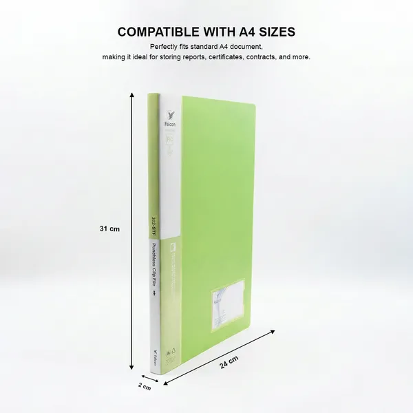 Green_Eco_Friendly_Pp_Punchless_Clip_File_Daily_Use,_Office_Use,_Students,_Home_Use_Punchless_Clip_File