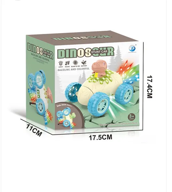 Green_Plastic_Stunt_Car_Small_Children_Dinosaur_Stunt_Car