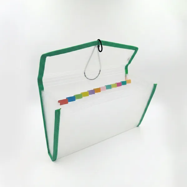 Green_Eco_Friendly_Pp_Chequebook_Expanding_File_Organzing_Multiple_Chequebooks_And_Cheques_Chequebook_Elstio_Expanding