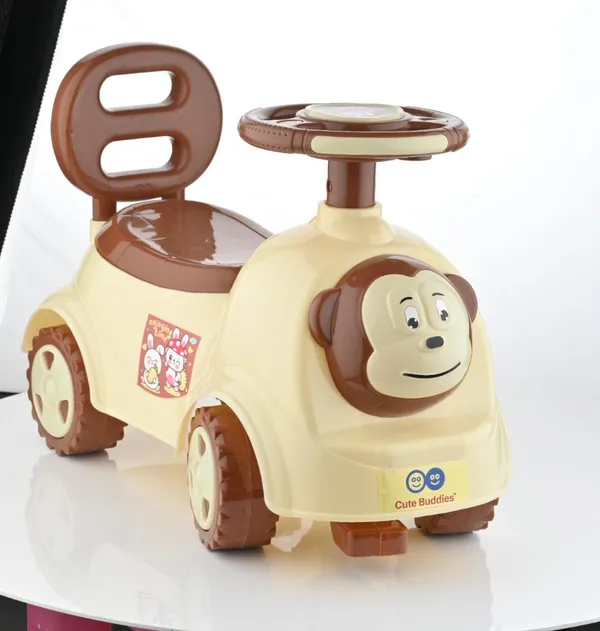 Brown_And_Cream_Plastic_Monkey_Ride_On_Push_Car_for_Kids