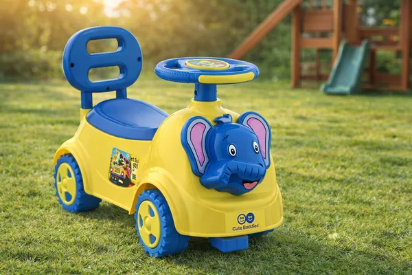 Blue_And_Yellow_Plastic_Elephant_Ride_On_Push_Car_for_Kids