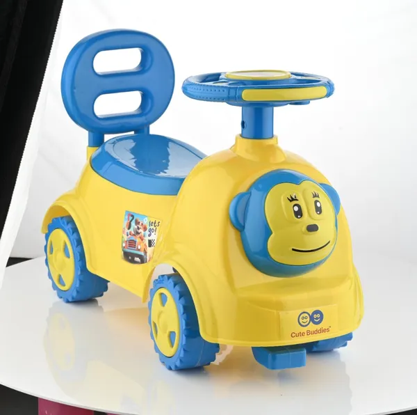 Blue_And_Yellow_Plastic_And_Children_Ride_On_Children_Ride_On_Monkey