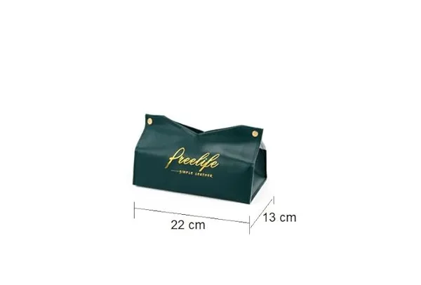Green_Faux_Leather_For_Tissue_Box_Holder