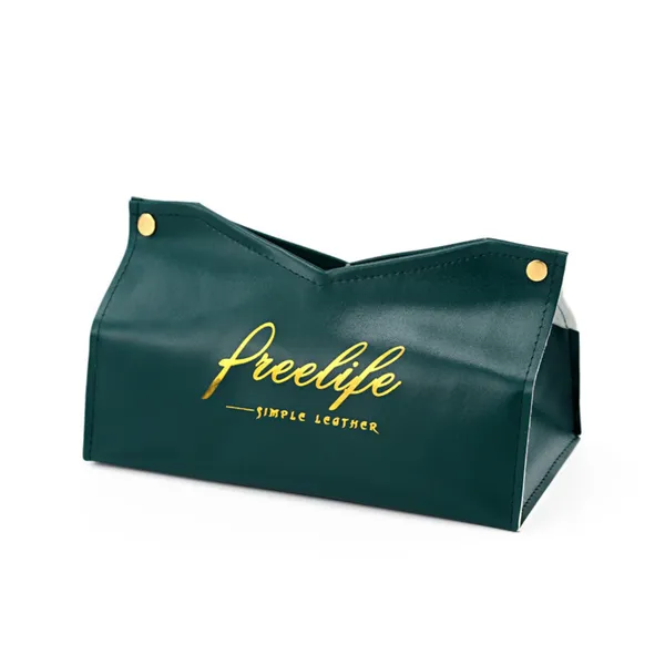 Green_Faux_Leather_For_Tissue_Box_Holder