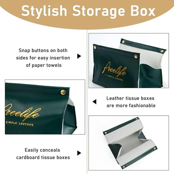 Green_Faux_Leather_For_Tissue_Box_Holder