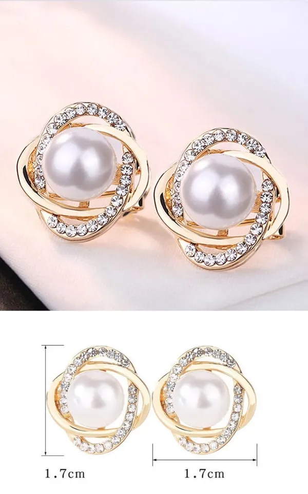 Gold_Pearl_Zinc_Alloy_Earrings_For_Women