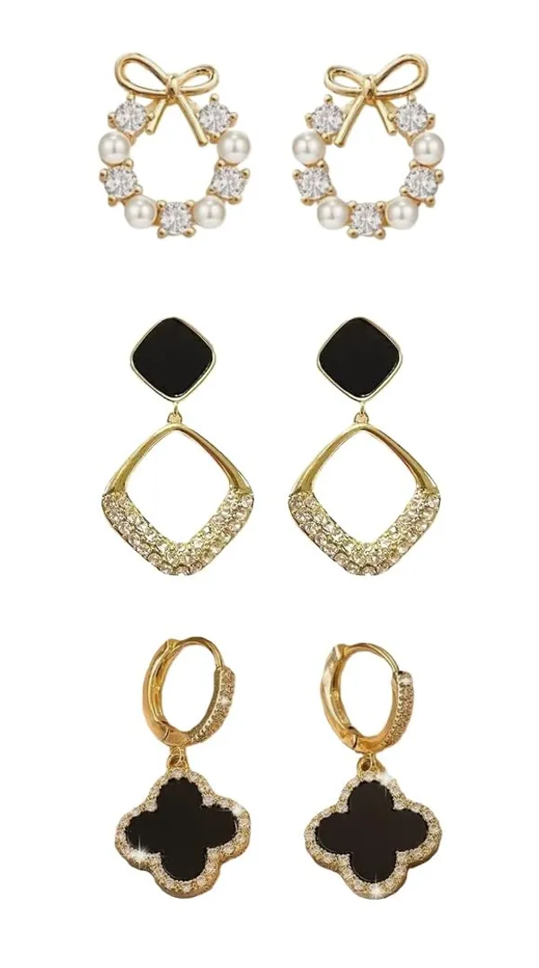 Gold_Pearl_Zinc_Alloy_Earrings_For_Women