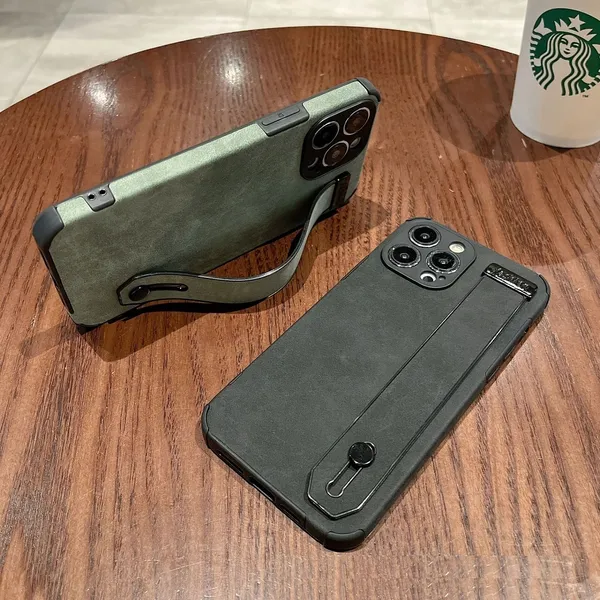 Green_Case_With_Strap_Thermoplastic_Polyurethane_For_Iphone_13