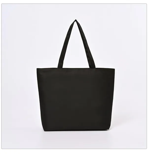 Black_Large_Tote_Bag_Oxford_Cloth_Handbag_For_Women