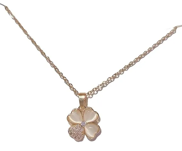 Sakura_Flower_Pendant_Platinum_Rust_Proof_Necklace_For_Women