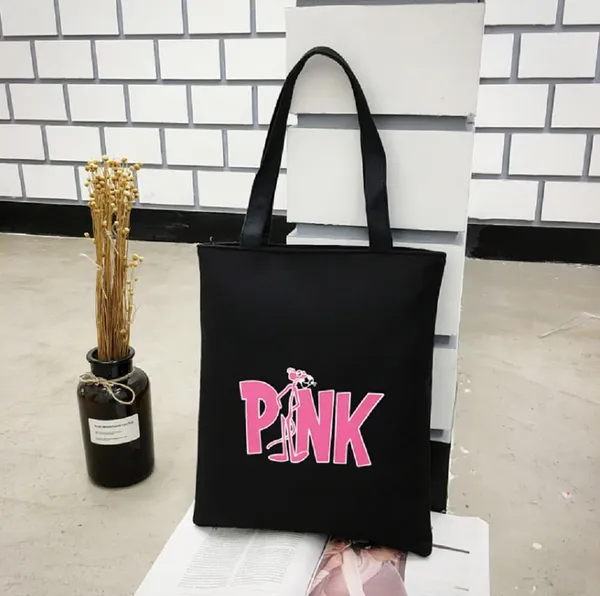 Canvas_Tote_Bag_Pink_Oxford_Cloth_Handbag_For_Women