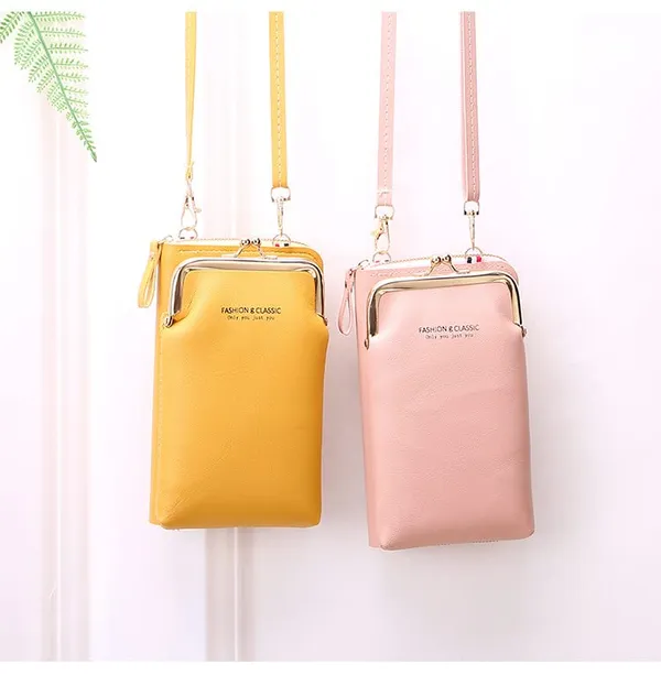 Pink_Phone_Bag_Vertical_Soft_Pu_Leather_Purses_For_Women