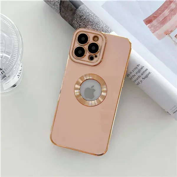Pink_Luxury_Plating_Iphone_Case_Thermoplastic_Polyurethane_Iphone_13_Back_Case