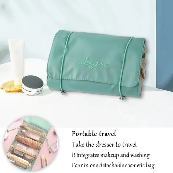 Green_Roll_Up_Polyester_Mesh_Travel_Bag