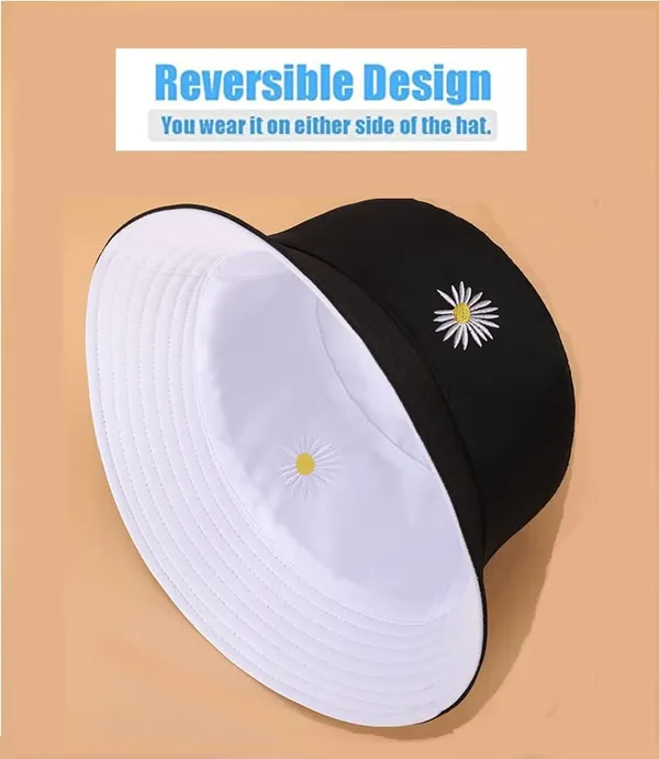 Black_Floral_Bucket_100%_Cotton_Hat_For_Women
