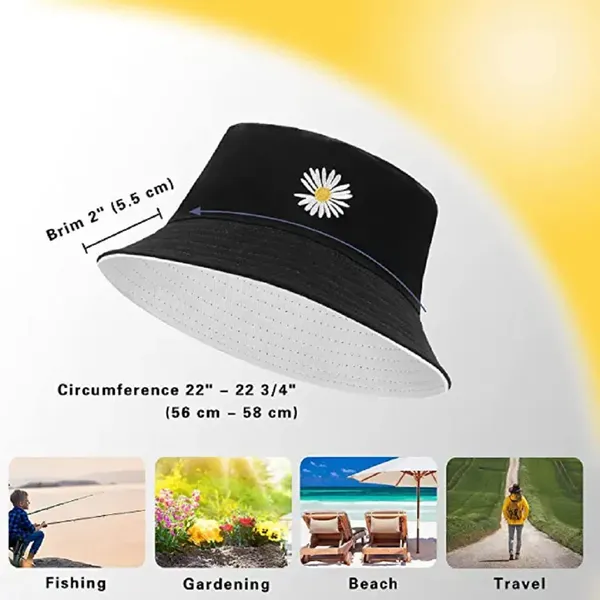 Black_Floral_Bucket_100%_Cotton_Hat_For_Women