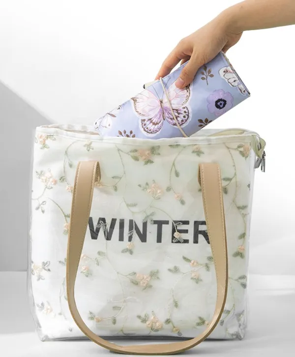 Butterfly_Polyester_Mesh_Travel_Cosmetic_Bag
