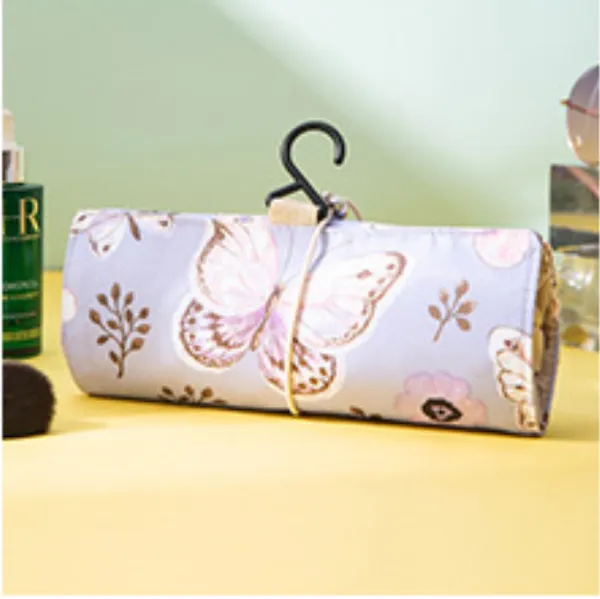 Butterfly_Polyester_Mesh_Travel_Cosmetic_Bag
