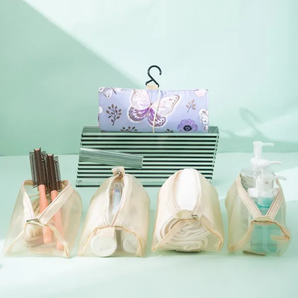 Butterfly_Polyester_Mesh_Travel_Cosmetic_Bag