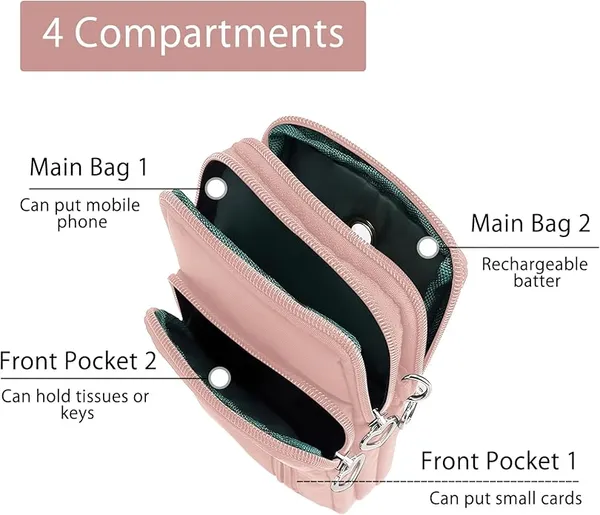 Pink_Oxford_Cloth_Mobile_Phone_Bag_Oxford_Cloth_Purses