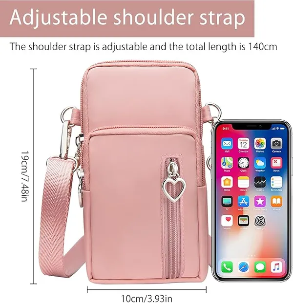 Pink_Oxford_Cloth_Mobile_Phone_Bag_Oxford_Cloth_Purses