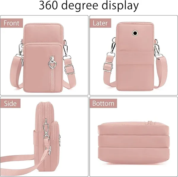 Pink_Oxford_Cloth_Mobile_Phone_Bag_Oxford_Cloth_Purses
