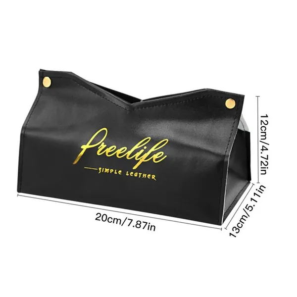 Black_Faux_Leather_For_Tissue_Box_Holder