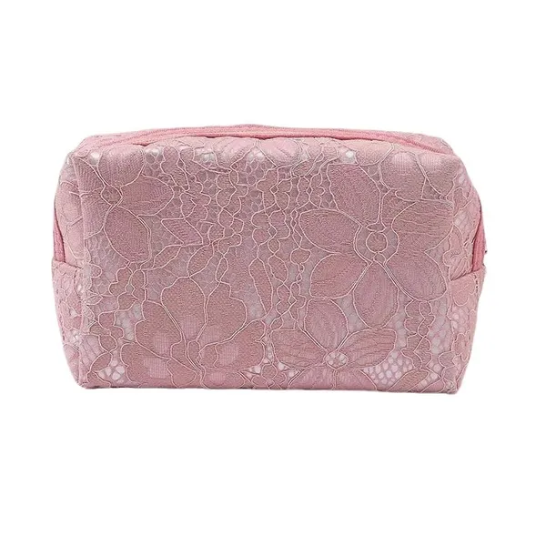 Pink_Make_Up_Cosmetic_Bag_Polyester_Travel_Bag_For_Unisex
