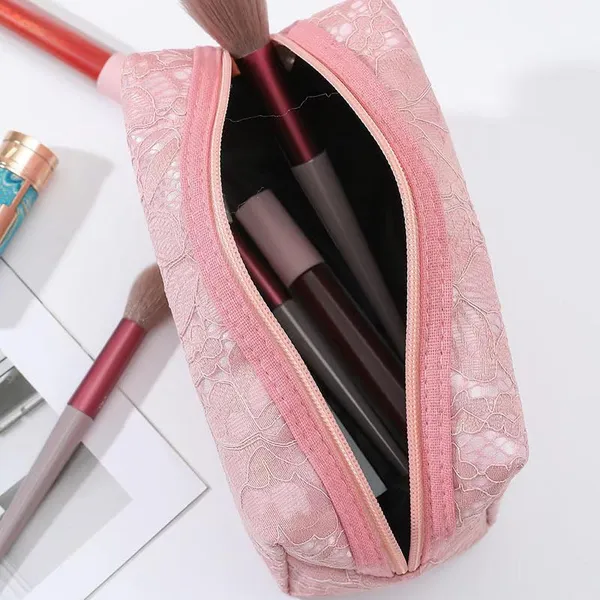 Pink_Make_Up_Cosmetic_Bag_Polyester_Travel_Bag_For_Unisex