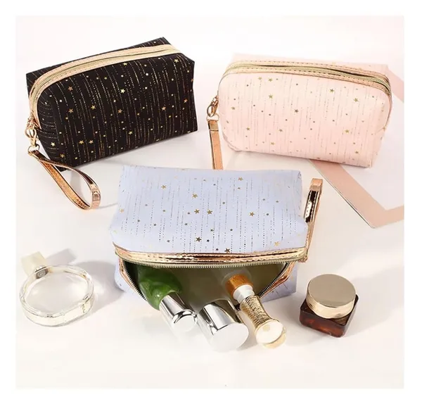 Pink_Star_Make_Up_Cosmetic_Bag_Polyester_Travel_Bag