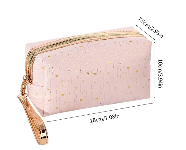 Pink_Star_Make_Up_Cosmetic_Bag_Polyester_Travel_Bag