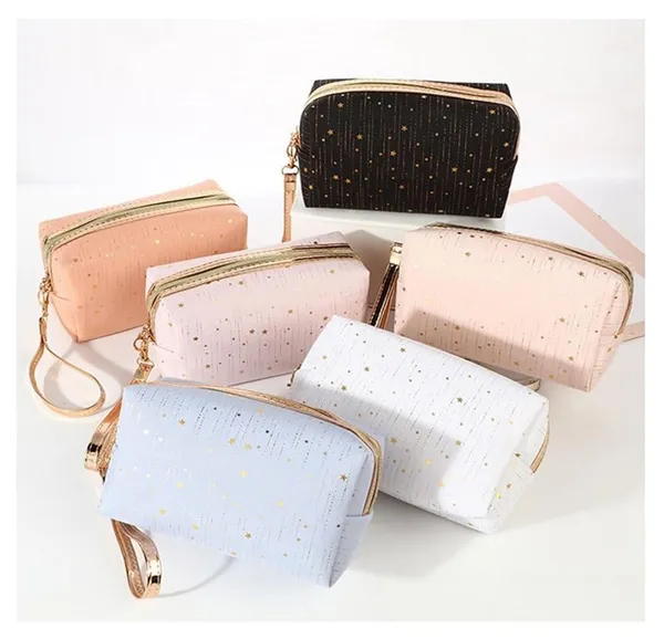 Pink_Star_Make_Up_Cosmetic_Bag_Polyester_Travel_Bag