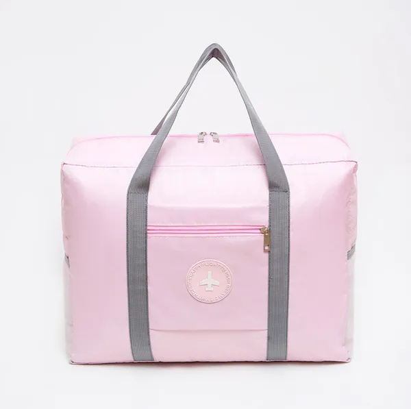 Pink_Foldable_Travel_Duffel_Bag