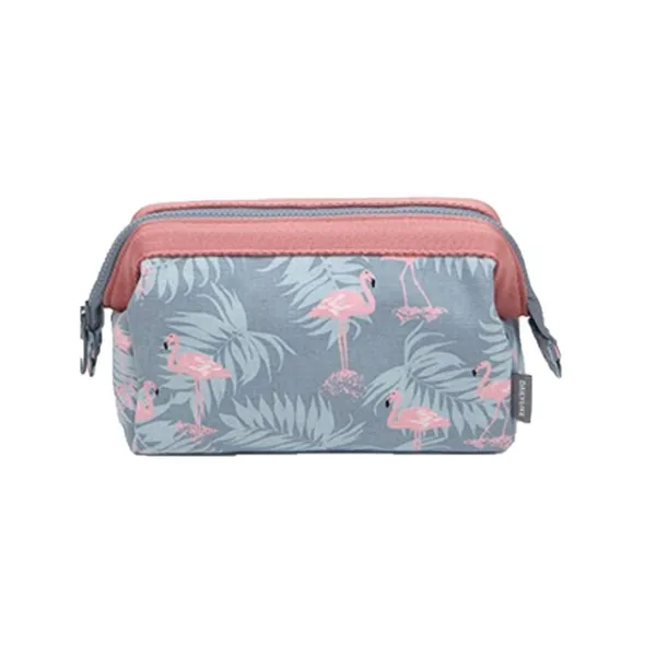 Flamingo_Polyester_Fabric_Toiletry_Bag