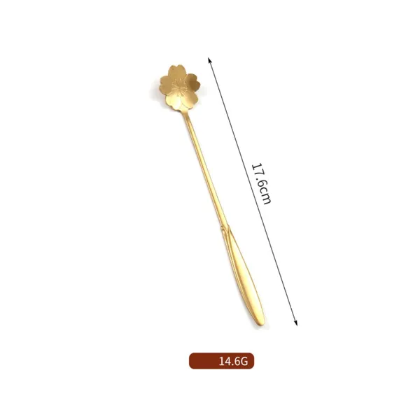 8_Pcs_Gold_Large_Flower_Coffee_Spoon_Stainless_Steel_For_Utensils_Cutlery