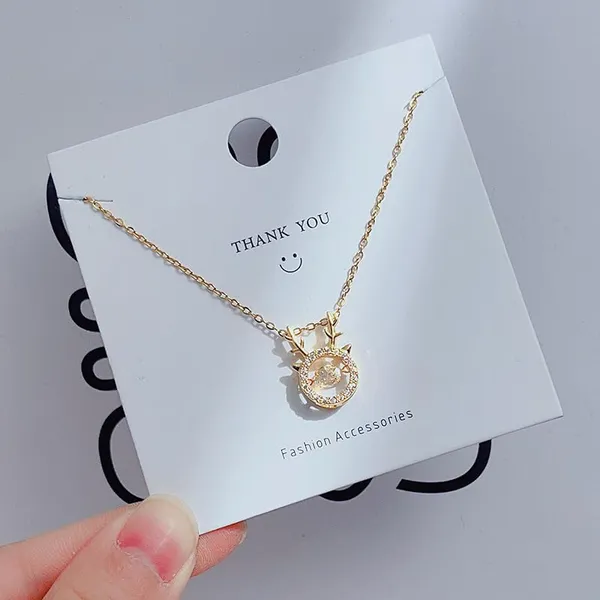 Platinum_Deer_Twinkling_Pendant_Platinum_Jewellery_Set_For_Women