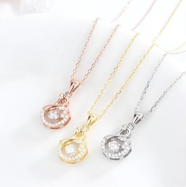 Platinum_Swan_Gold_Pendant_Platinum_Jewellery_Set_For_Women
