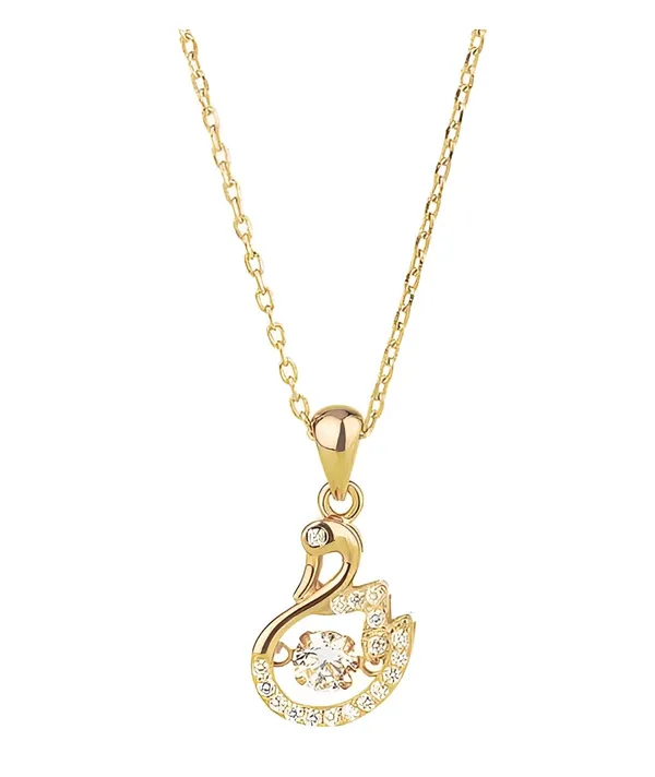 Platinum_Swan_Gold_Pendant_Platinum_Jewellery_Set_For_Women