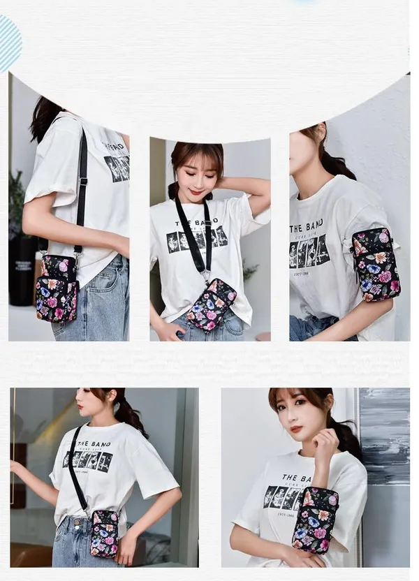 Black_Background_Nylon_&_Polyester_Purses_For_Women