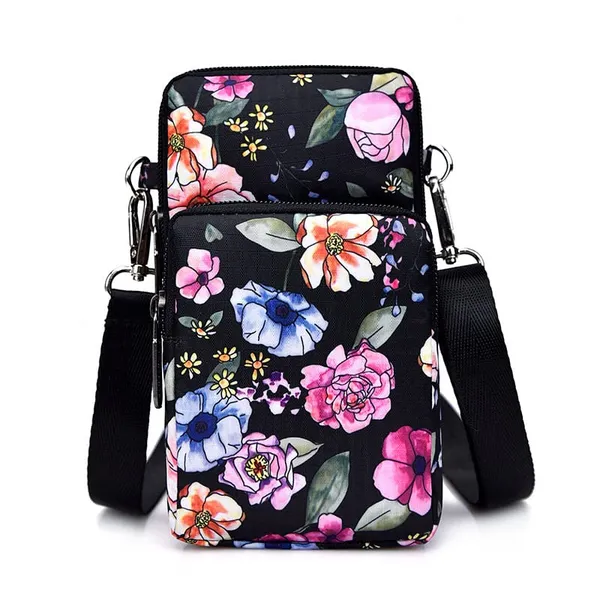 Black_Background_Nylon_&_Polyester_Purses_For_Women